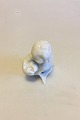 Bing & Grondahl Blanc de Chine Figurine of Child looking down at Fish No 4034