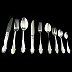 Antik 
Damgaard-
Lauritsen 
presents: 
Christiansborg 
silver cutlery; 
complete for 10 
persons, 107 
pieces