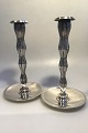 F. Hingelberg Sterling Silver Candlesticks(2) designed bySvend Weihrauch
