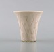 Gunnar Nylund for Rörstrand. Miniature vase in glazed ceramics. Beautiful 
eggshell glaze. 1950