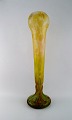 L'Art presents: 
Daum 
Nancy, France. 
Colossal art 
deco floor vase 
in frosted 
mouth blown art 
glass carved 
with ...