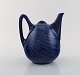 Hertha Bengtson for Rörstrand. "Blå eld" porcelain teapot. Beautiful deep blue 
glaze. 1960