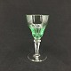 Harsted Antik 
presents: 
Margrethe 
green white 
wine glass, cut 
stem
