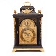 Aabenraa 
Antikvitetshandel 
presents: 
A large 
black laquered 
Geroge III 
bracket clock 
by William 
Clarke, London, 
...