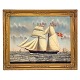 Aabenraa 
Antikvitetshandel 
präsentiert: 
C. L. 
Weyts, 1826-76, 
Stil: 
Hinterglasgemälde 
von dem Schiff 
...
