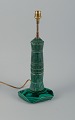 French table lamp in malachite.
Mid 20th century.