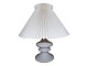 Antik K 
presents: 
Holmegaard
White glass 
Mary table lamp 
with Le Klint 
shade