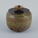 L'Art presents: 
Royal 
Copenhagen, 
ceramic lidded 
jar solfatara 
glaze and 
bronze lid by 
Knud Andersen 
for Royal ...