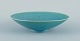 Berndt Friberg for Gustavsberg, Sweden.
Oval ceramic bowl in eggshell glaze with green-blue tones.