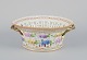 L'Art presents: 
Royal 
Copenhagen 
Flora Danica 
porcelain fruit 
bowl, decorated 
in colors and 
gold with 
flowers.