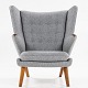Roxy Klassik 
presents: 
Hans J. 
Wegner / AP 
Chair
AP 19 - 
Reupholstered 
Teddy chair in 
light grey 
textile ...