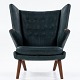 Roxy Klassik 
presents: 
AP 19 - 
Reupholstered 
Papa Bear Chair 
in dark green 
'Dunes' aniline 
leather 
(colour: ...