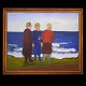 Aabenraa 
Antikvitetshandel 
presents: 
Jens 
Søndergaard, 
1895-1957, oil 
on canvas. 
Women at the 
sea. Signed. 
...