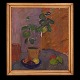 Karl Isakson, 1878-1922, oil on canvas. Stillife circa 1911. Visible size: 
57x52cm. With frame: 66x61cm. Exhibited 1922