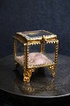 Antique French 
jewelery box in 
bronze and 
faceted glass 
...