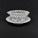 Harsted Antik 
presents: 
Blue 
Fluted Full 
Lace fruit bowl 
with gold