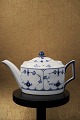 Antique Royal Copenhagen Blue Fluted Plain oval teapot. 
RC#1/254. 
Before 1923...