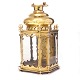 Danish or Swedish Baroque brass lantern circa 1750. H: 45cm