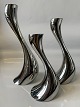 Antik Huset 
presents: 
Georg 
Jensen's Cobra 
series, 3 
beautiful 
candlesticks 
measures H16, 
H20, H24 cm.