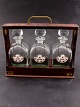Tantalus 3 decanters in box with lock