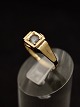 8 carat gold ring  with zirconia