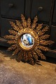 Decorative, old 
French sun 
mirror in 
gilded wood 
with a ...