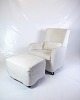 Micromilla 
Armchair With 
Stool - White 
Fabric - Marac 
- ...
