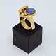 Frank Ahm; Ring 
of 14k gold set 
with an opal