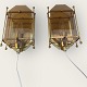 Moster Olga - 
Antik og Design 
presents: 
Wall lamps
Glass/brass
2 pieces DKK 
350