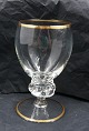 Antikkram 
presents: 
Gisselfeld 
with gold rim. 
Red wine 
glasses 13cm