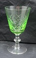 Eaton glassware 
from Denmark. 
Green white 
wine glasses 
...