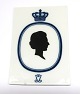 Lundin Antique 
presents: 
Royal 
Copenhagen. 
Plaque with 
Queen Ingrid. 
Measures 13*9 
cm