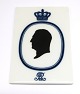 Lundin Antique 
presents: 
Royal 
Copenhagen. 
Plaque with 
King Frederik 
IX. Measures 
13*9 cm