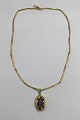 Danam Antik 
presents: 
Bent 
Gabrielsen 18ct 
Gold Necklace 
and Pendant 
(Opal)