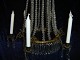 Old French crystal chandelier with 6 arms for candle, from year 1870