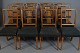 Roxy Antik presents: Architect Storch.12 dining chairs.Elm/ rose motif inlay in ebony/ horsehair.Nice ...