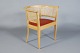 Roxy Klassik presents: Kaare Klindt/Rud. Rasmussen."The Faaborg chair".Ash/ cane/ red leather.Nice ...