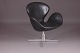 Roxy Klassik præsenterer: Arne Jacobsen / Fritz Hansen"Svanen"Original sort læder / AluminiumSjælden ...