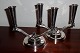 Danam Antik presents: Pair of Georg Jensen 2-Arm Sterling Silver Candelabras #630A designed by Harald Nielsen