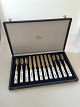 Danam Antik presents: Royal Copenhagen Flora Danica Dessert Flatware set for 6 persons Anton Michelsen gilded ...