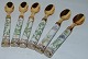 Danam Antik presents: Royal Copenhagen Flora Danica Mocca Spoons 6 pieces