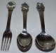 H.C. Andersen Child Flatware in Silver and other child flatware. The 2 spoons are 400kr each and ...