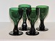 Antik K presents: Old green drinking glasses with hollow stems