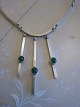 Annie's Antique & Deco presents: N.E. From - Necklaces incl. integrated pendant with cabochon cut Malachite beads