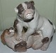 Royal Copenhagen Figurine Bulldogs Playing #2326