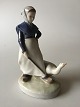Royal Copenhagen Figurine Goose Girl #528