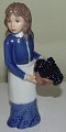 Bing & Grondahl Figurine Girl with Basket #2590