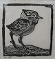 Leif Ryding woodcut vibe young 23X25cm