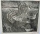 Leif Ryding woodcuts, sparrowhawk 50X55