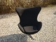 Osted Antik presents: Egg chair designed by Arne Jacobsen Exhibition Model in black wool 5000 m2 showroom